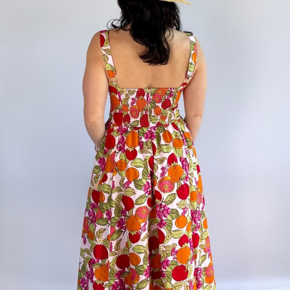 Midi Length Cotton Summer Dresses | Corset Dress - Picture 3 of 16
